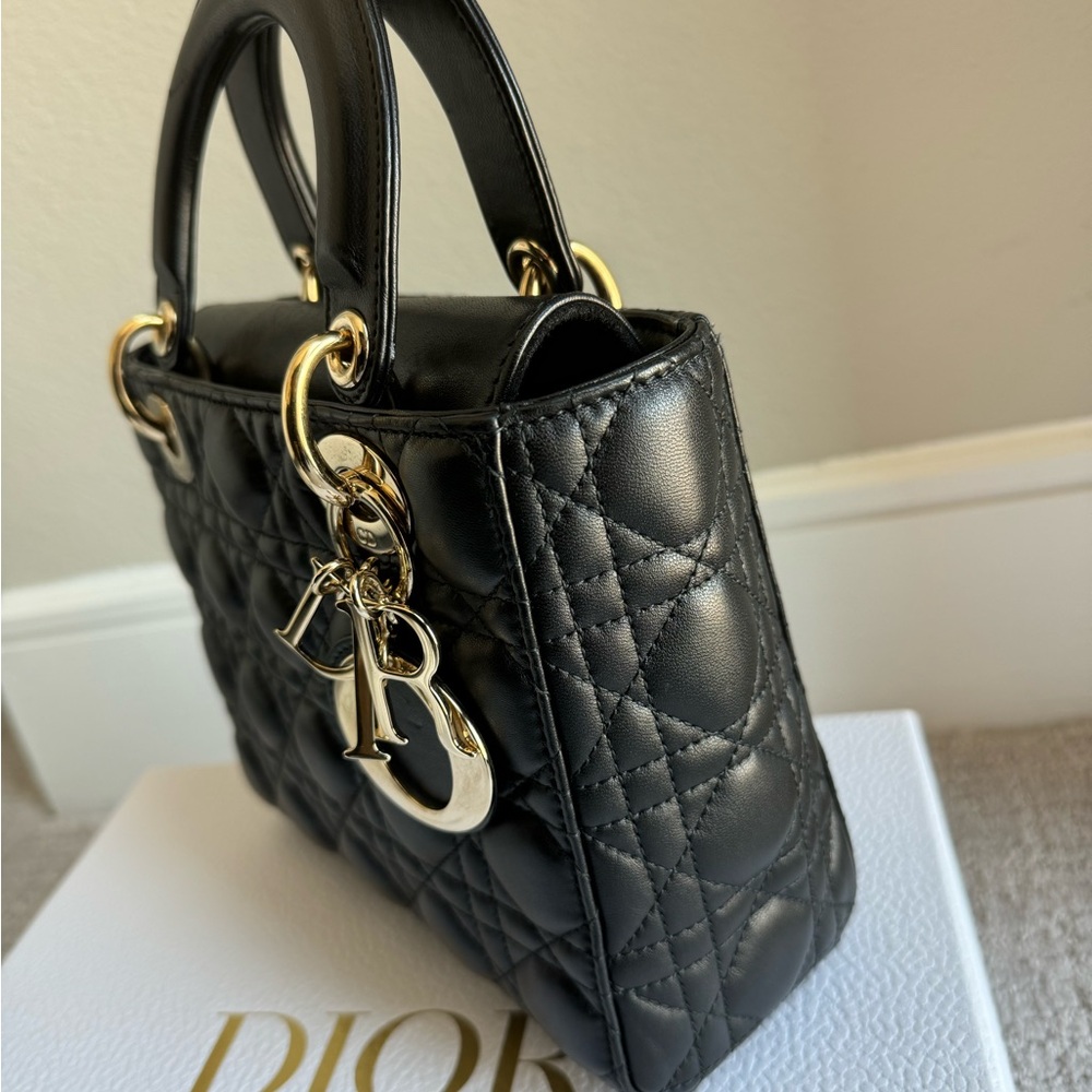 Used Lady Dior Small Black - Picture 12 of 14